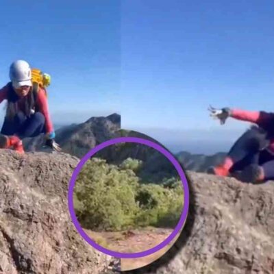 joven cayó al vacío mientras intentaba tomar una foto