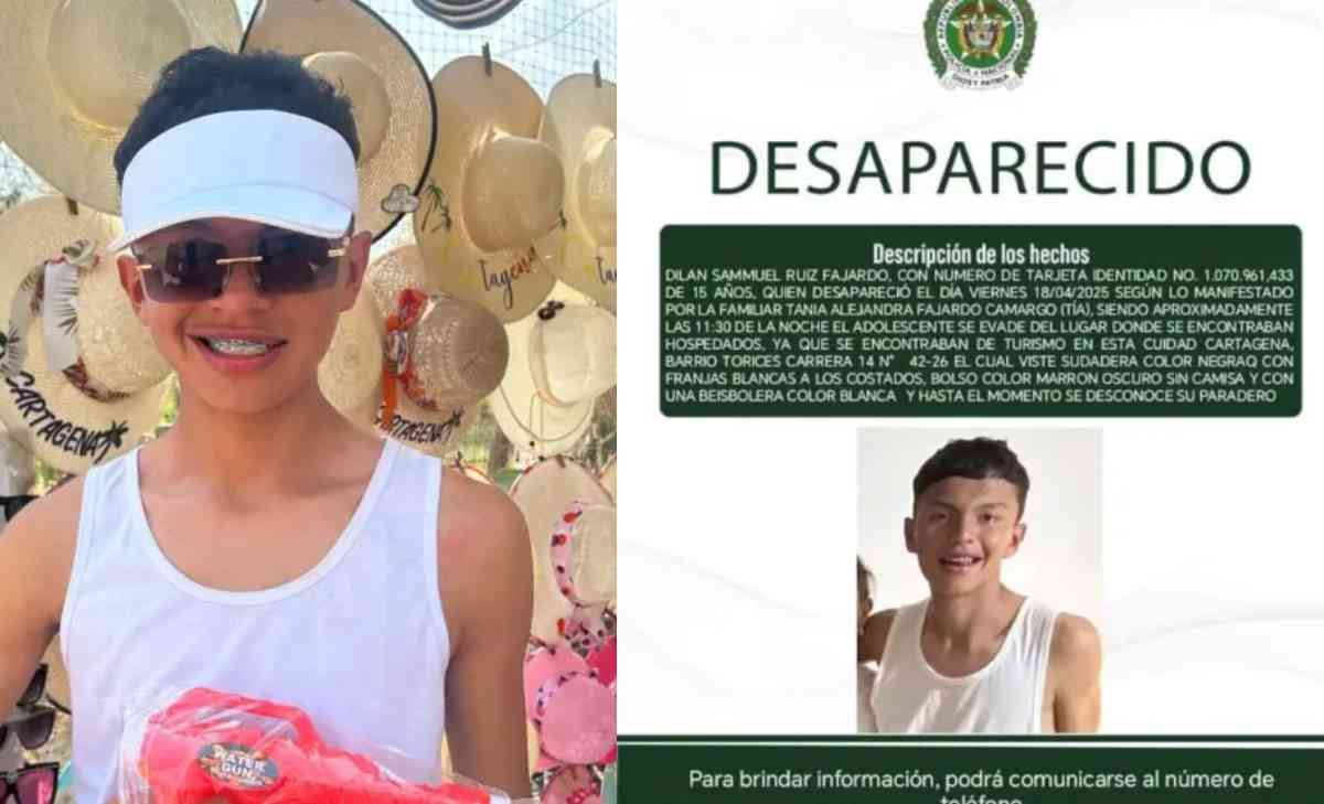Joven de 15 años desapareció en Cartagena