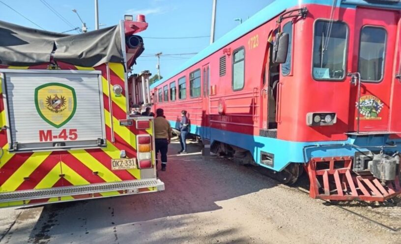 Joven fue arrollada por el tren de la sabana