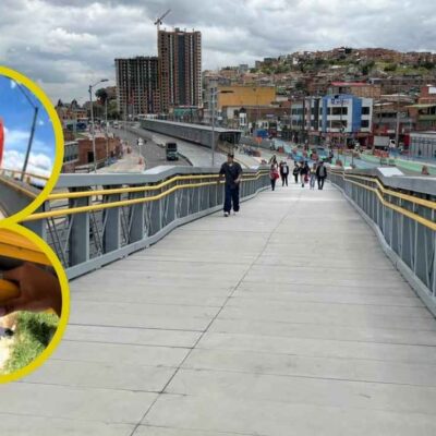 joven fue víctima de un intento de robo en un puente peatonal