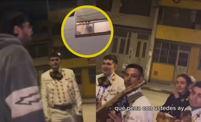 Joven le llevó mariachis a su novia y la descubrió siendo infiel