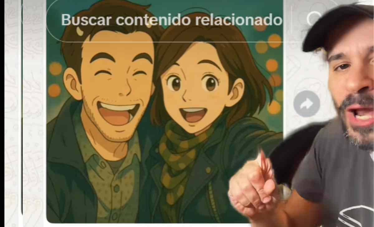 joven que descubrió una infidelidad por una foto al estilo Ghilbi.