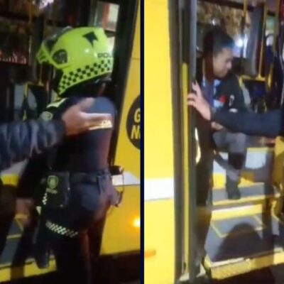 le echaron gas pimienta a conductor de sitp