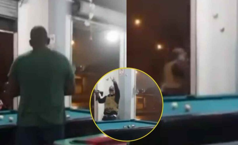 masacre dentro de un billar