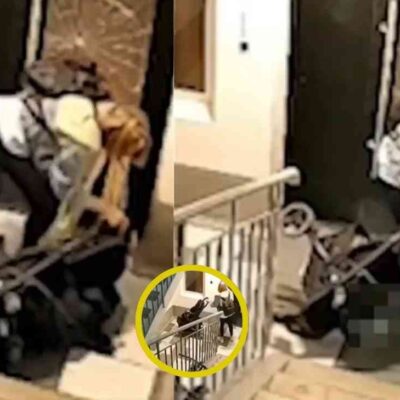 madre agrediendo a su hijo de un año