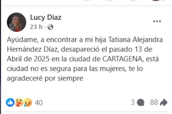 mamá de Tatiana Hernández hizo una advertencia