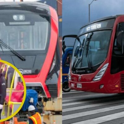 máquina del metro impactó Transmilenio
