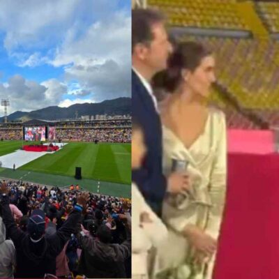 matrimonio en el estadio El Campín