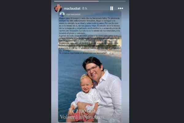 mensaje de la hija de María Claudia Tarazona a Miguel Uribe