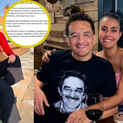 conmovedor mensaje de despedida de Andrés Marín, esposo de Alejandra Gómez