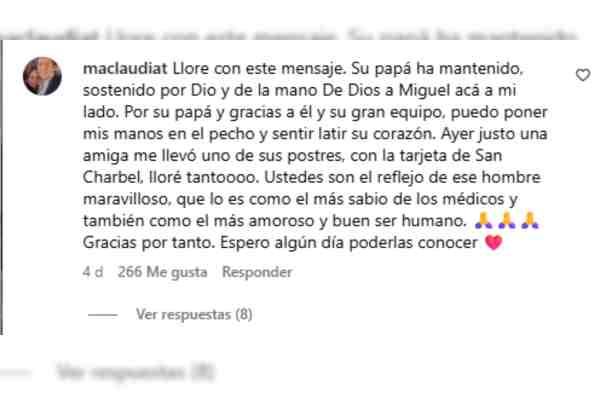 mensaje que envió la esposa de Miguel Uribe al neurocirujano