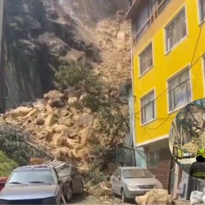 montaña se derrumbó sobre casas en Bogot