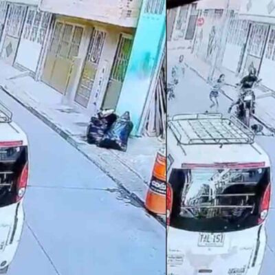 motociclista accidentó a un menor de edad