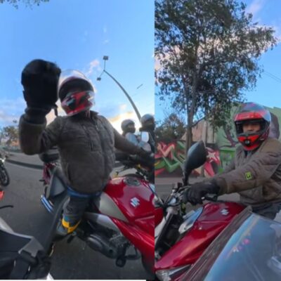 motociclista fue agredido por hombre que cometió imprudencia