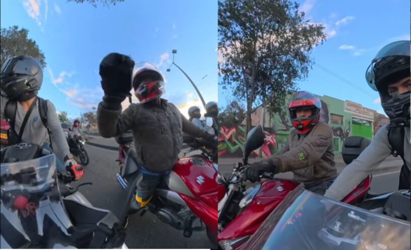 motociclista fue agredido por hombre que cometió imprudencia