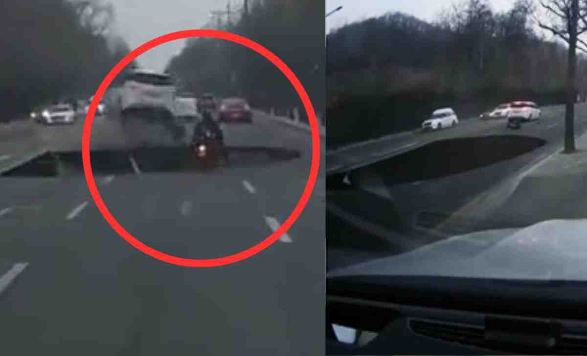 motociclista perdió la vida al caer en un enorme cráter