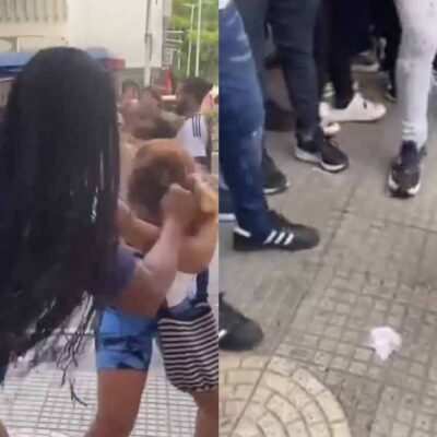 mujer agarró a golpes a la amante de su esposo