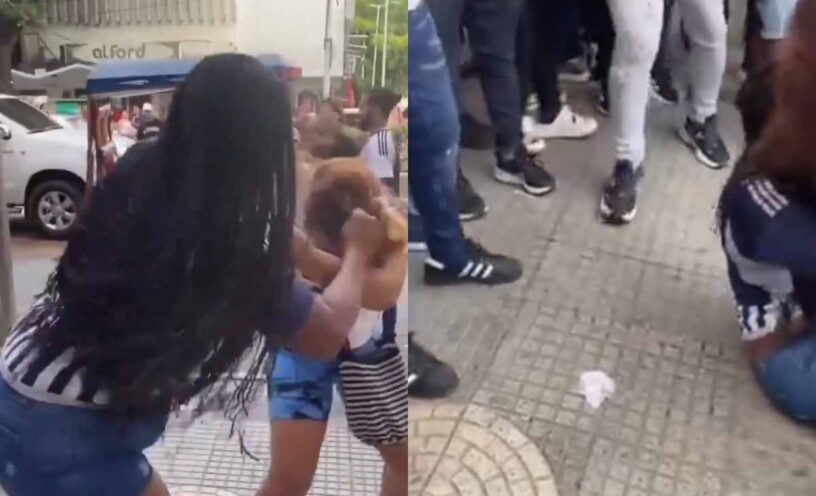 mujer agarró a golpes a la amante de su esposo