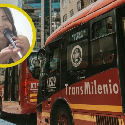 mujer casada con un TransMilenio