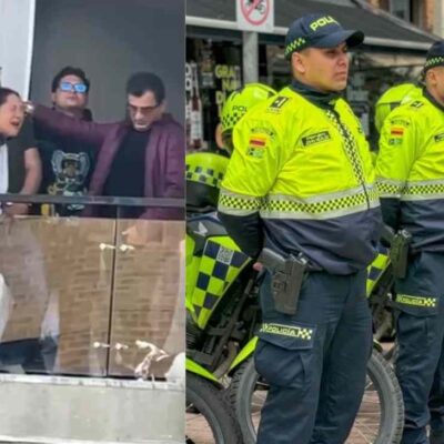 mujer disparó al aire libre en Bogotá