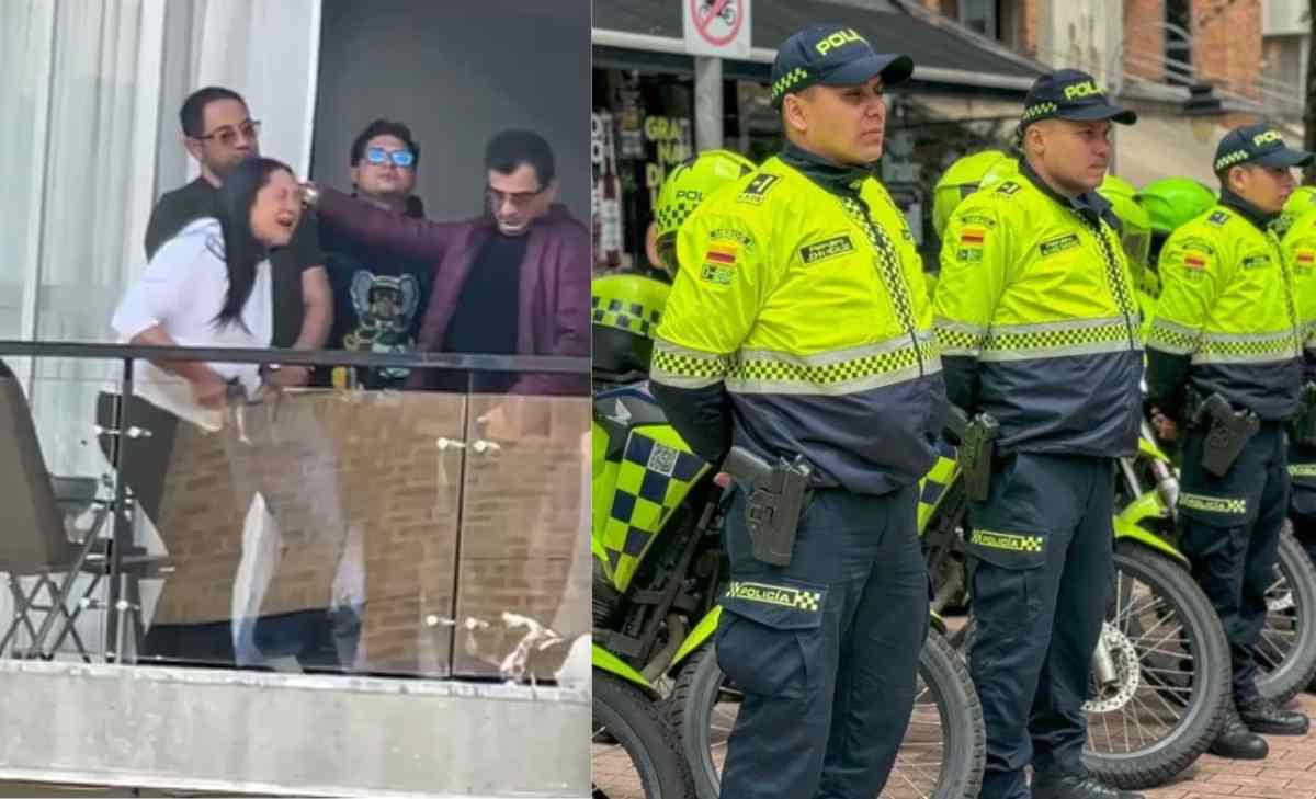 mujer disparó al aire libre en Bogotá