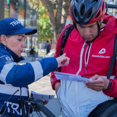 multa por ir en cicla en puentes y andenes