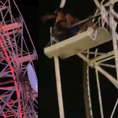niña de cinco años cayó de rueda de la fortuna en Brasil