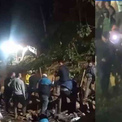 niña fue rescatada de un deslizamiento en huila