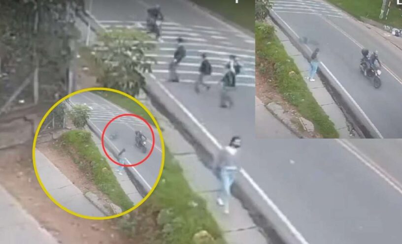 Niño de 11 años que fue atropellado por un motociclista en Bogotá