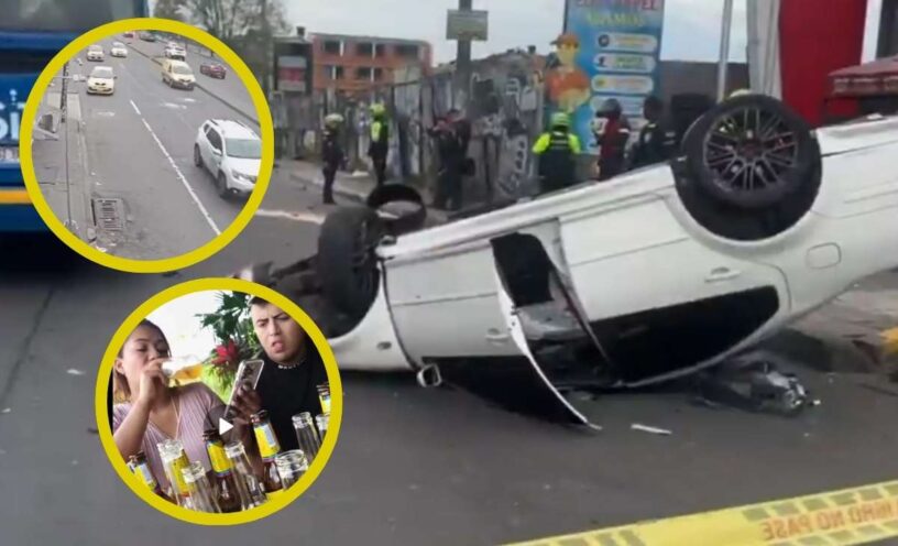 nuevo video de cámaras de seguridad del trágico accidente donde 2 motociclistas murieron en Bogotá