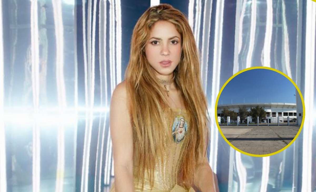 oscuro detalle del estadio donde cantara Shakira