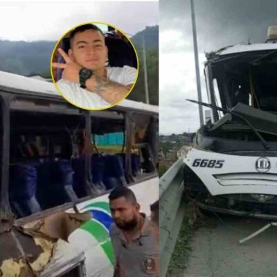 palabras del conductor antes del accidente