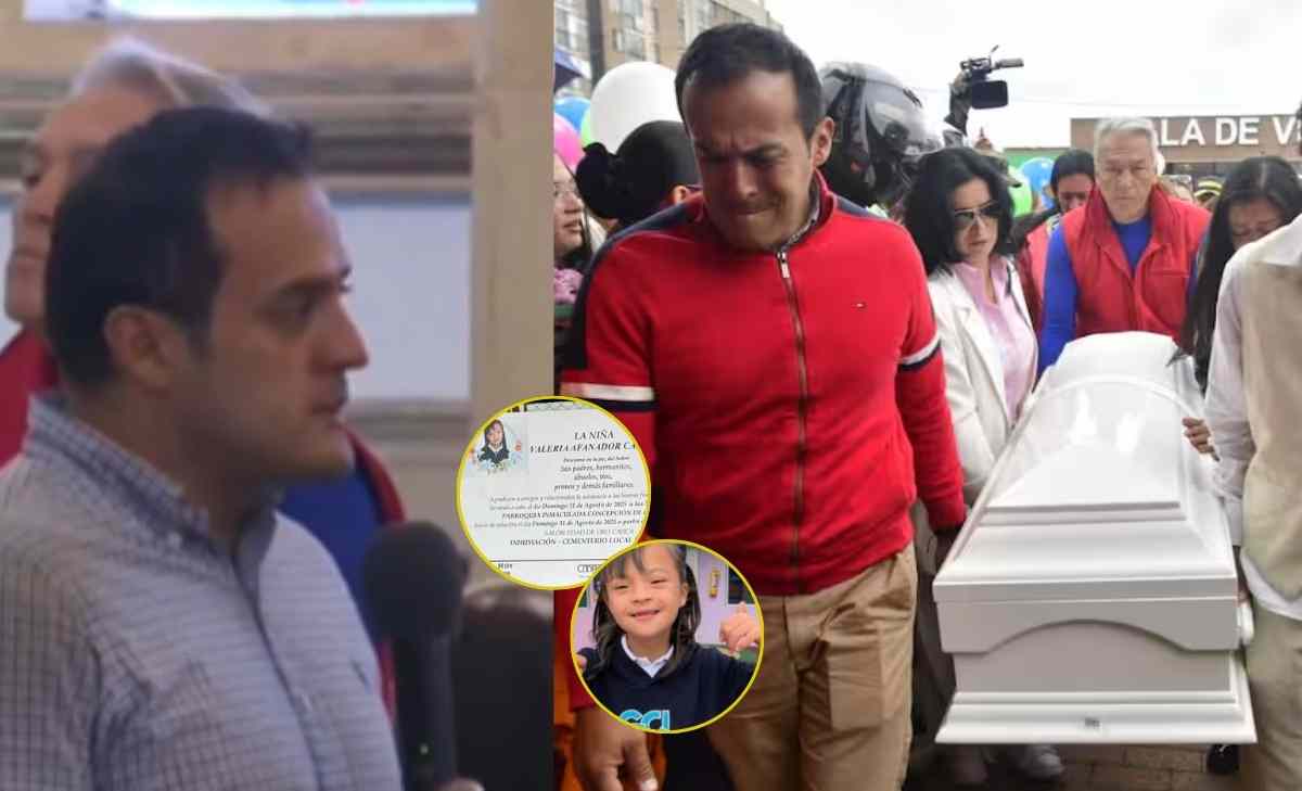 palabras del papá de Valeria Afanador, en el sepelio