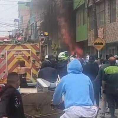 incendio en el sur de Bogotá
