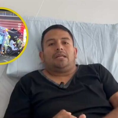 testimonio del hombre impactado por una tractomula