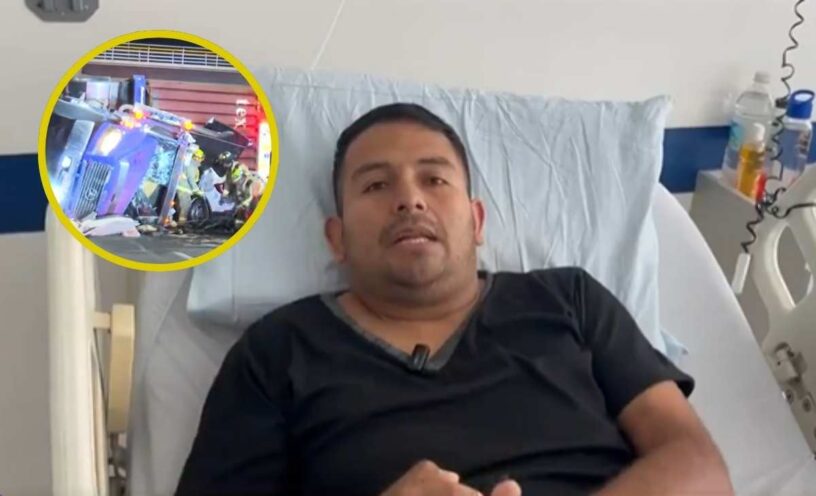 testimonio del hombre impactado por una tractomula