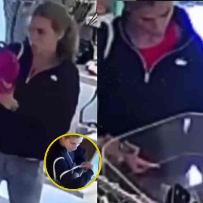 video que mostraría a la pareja de un futbolista tomando productos de una tienda