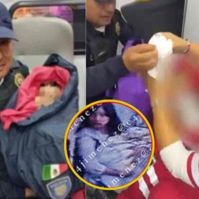 pareja dejó a un bebé recién nacido en un parque