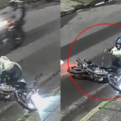 policía se defendió de robo a tiros