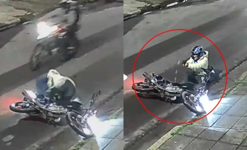 policía se defendió de robo a tiros