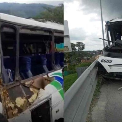 por qué el bus accidentado en Calarcá tenía dos placas