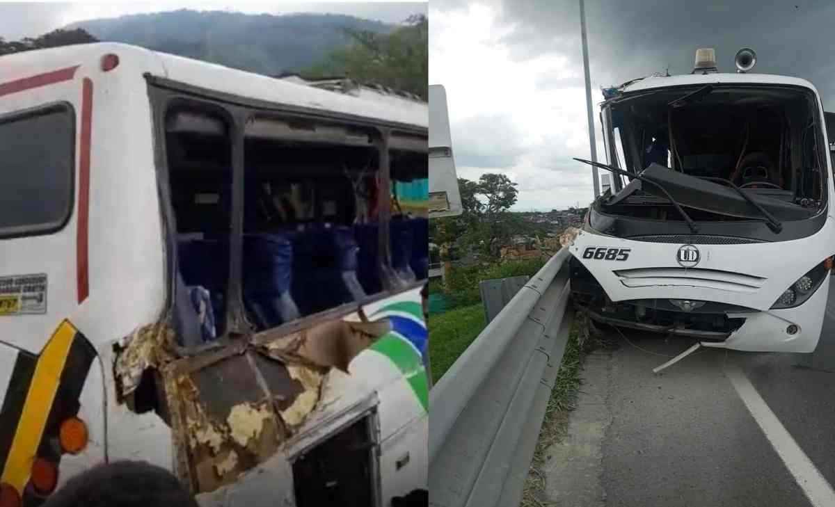 por qué el bus accidentado en Calarcá tenía dos placas