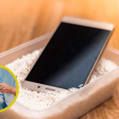 Por qué no se debe meter el celular mojado en arroz