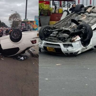 Preocupante hallazgo en el carro que causó la muerte de 2 motociclistas en Bogotá