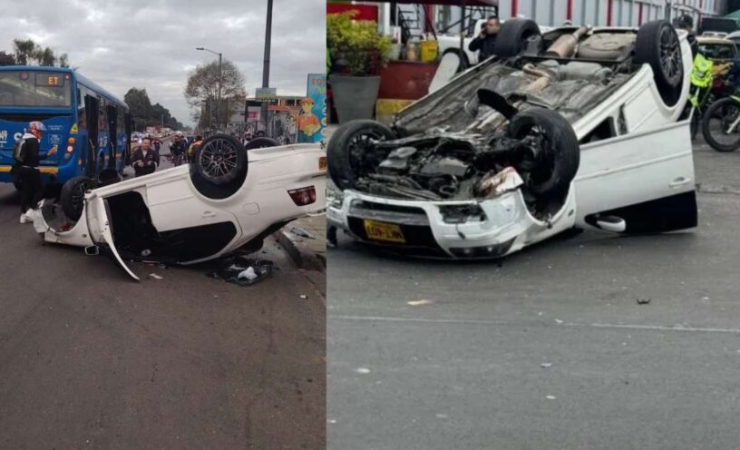 Preocupante hallazgo en el carro que causó la muerte de 2 motociclistas en Bogotá
