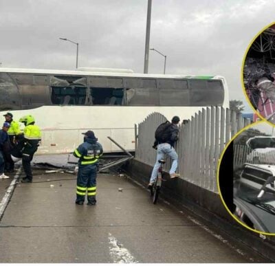 problema de salud del conductor que chocó contra cinco vehículos y TransMilenio