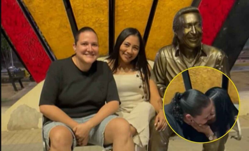 propuesta de matrimonio en monumento a Diomedes Díaz
