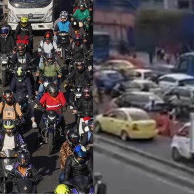 puntos de bloqueo y estaciones cerradas por paro de motociclistas
