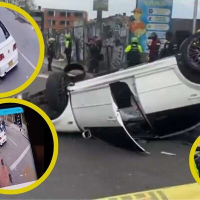 ¿Qué dijo el hombre que decían que manejaba el carro que atropelló a los 2 motociclistas en accidente en la avenida Mutis de Bogotá?
