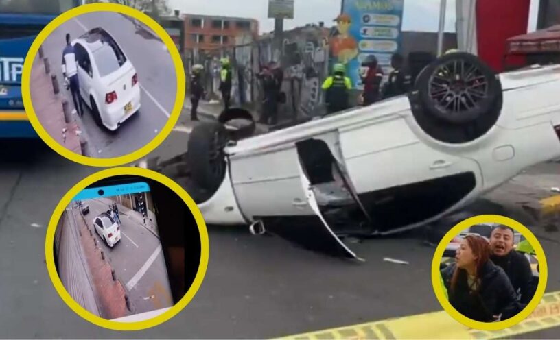 ¿Qué dijo el hombre que decían que manejaba el carro que atropelló a los 2 motociclistas en accidente en la avenida Mutis de Bogotá?